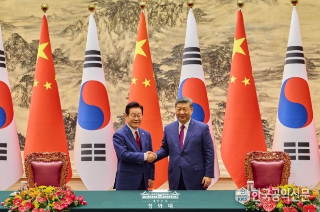 한·중 MOU 서명식(청와대)